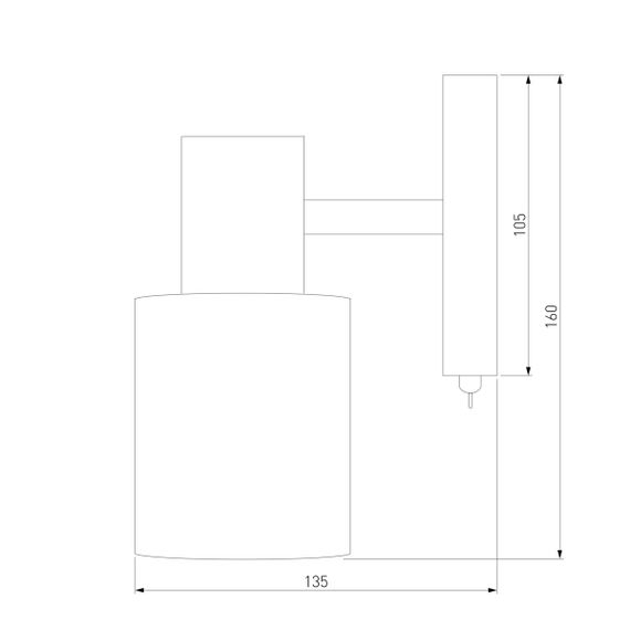 Спот Eurosvet Corso 20089/1 бронза
