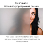Clear Matte Frost 100 x 150 матовая прозрачная пленка