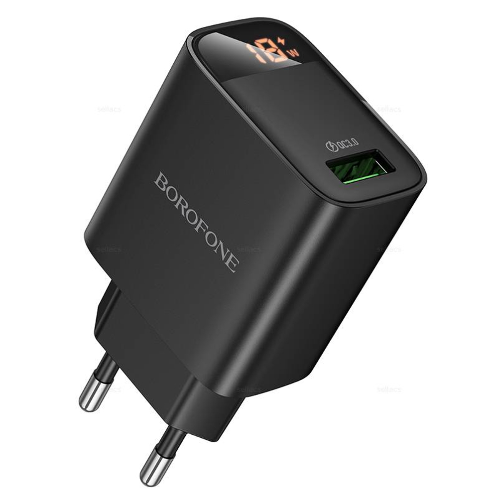 Зарядное устройство Borofone QC3.0 BA95A (black) (Краснодар склад)