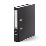 Папка-регистратор Alingar, А4, 50 мм, черный, ПВХ покрытие, фактура лен, карман на корешке, нижн. металл. кант, арочный механизм, неразборная