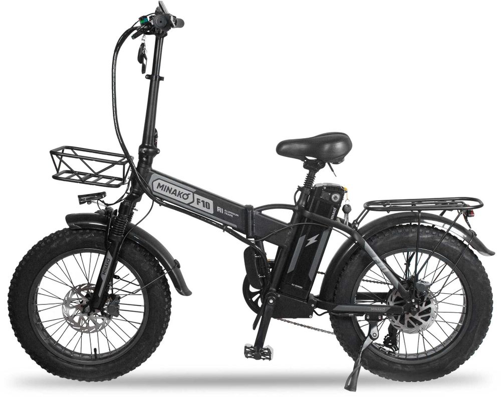 Электровелосипед Minako F10 Pro 2025 года (48V/20Ah) - Черный обод фото №2