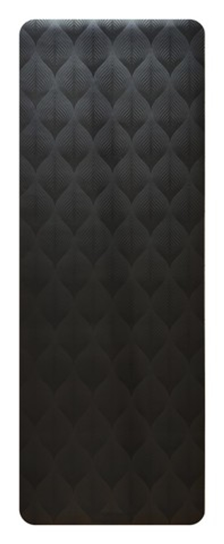 Каучуковый йога коврик Leaf Black 185*68*0,45 см