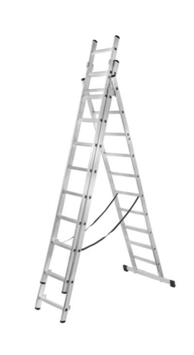 Лестница алюминиевая трехсекционная ВИХРЬ ЛА 3х11