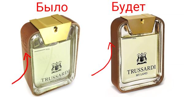 Изменения в оформлении флаконов Trussardi