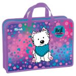 Папка с ручками 1 отделение, А4 Först "Best friends", 340*245*75мм, пластик, на молнии