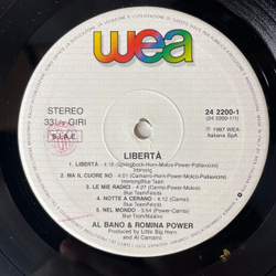 Винтажная виниловая пластинка LP Al Bano and Romina Power Аль Бано И Ромина Пауэр Liberta (Италия 1987)