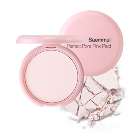 Розовая компактная пудра для чувствительной кожи THE SAEM Saemmul Perfect Pore Pink Pact  (11 g.)