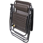 Шезлонг (кресло) 177*64*113см «Уют» с подголовником, 2 положения, коричневый ДоброСад