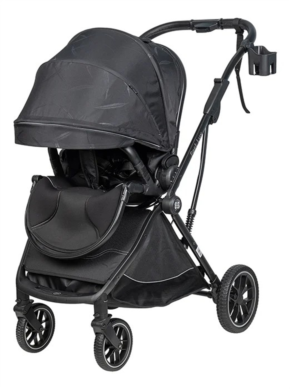 Коляска прогулочная Farfello Fest Lux цвет черное перышко с реверсивным блоком