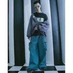 Брюки SoWhat? Карго Широкие Плотные Голубые