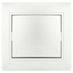 Выключатель Intro Plano 1-101-06 одноклавишный 10А-250В, IP20, СУ, перламутр