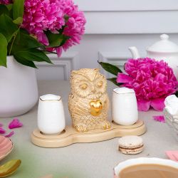 Подставка под специи Сова Вайс Айвори