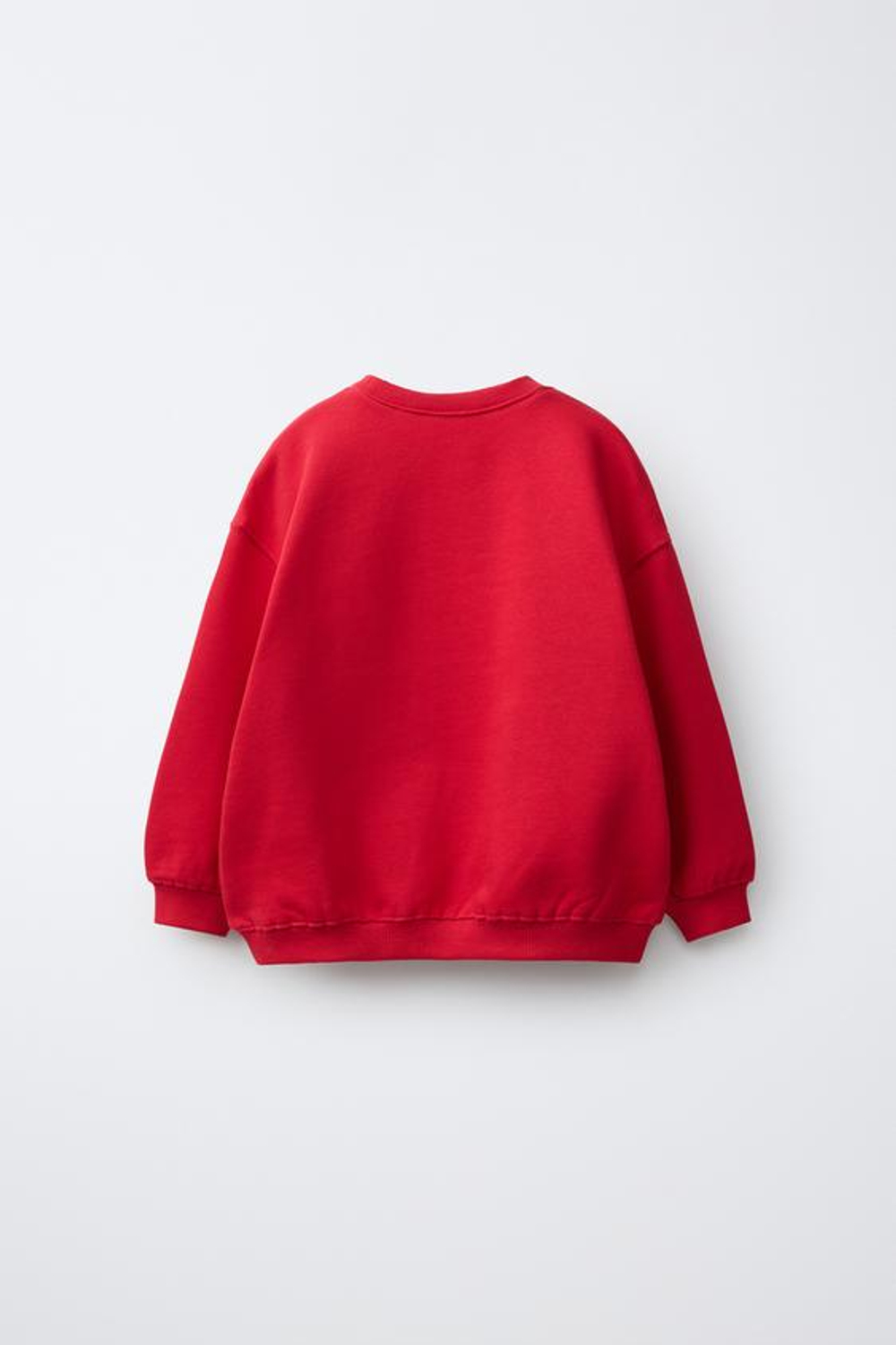 ZARA ТОЛСТОВКА С ВЫШИВКОЙ «МАРГАРИТКА», КРАСНЫЙ