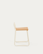 Tinn Стул из ясеневого шпона с бежевой металлической конструкцией