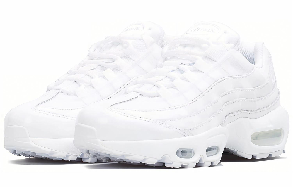 Кроссовки Nike Air Max 95 Triple White (Женская размерная сетка)