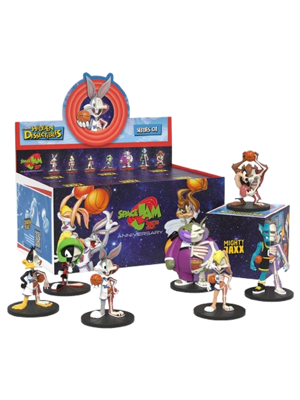 Рандомная фигурка Blind Box Mighty Jaxx Freeny's Hidden Dissectibles: Space Jam Slam Dunk