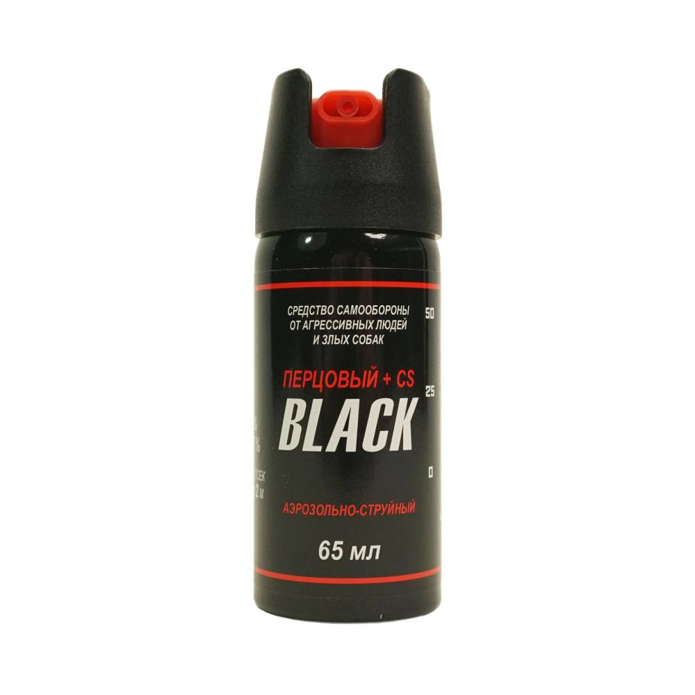 Баллончик аэрозольный "Black" 65 мл. (AC, OC+CS)