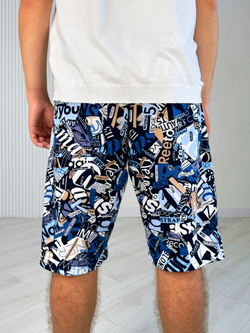 Шорты для мальчика подростковые "Буквы на белом"