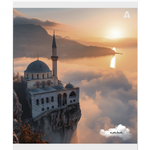 Тетрадь 36 л., А5, клетка, Alingar "Мечети", скрепка, офсет, мелованная бумага, 5 дизайнов в пленке т/у