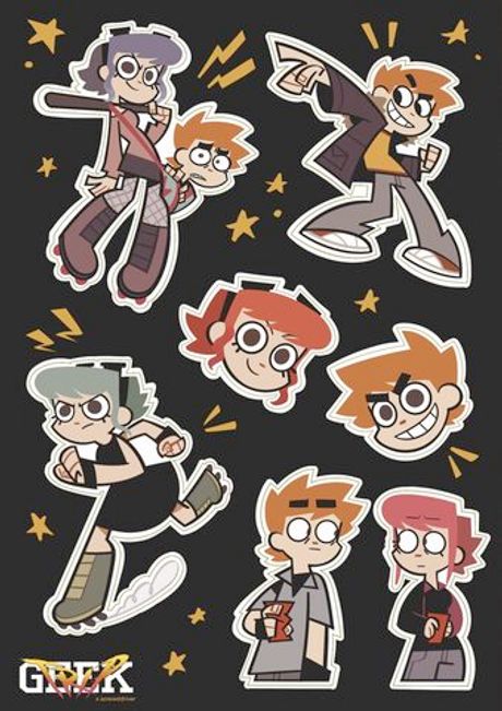 Фирменные Стикеры Скотт Пилигрим