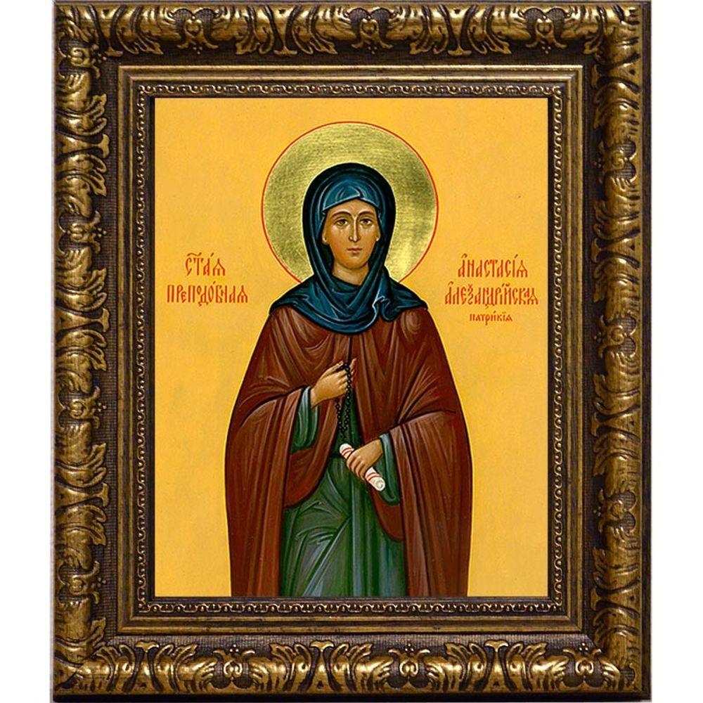 Анастасия Патрикия Преподобная Александрийская пустынница. Икона на холсте.