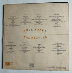Винтажная виниловая пластинка LP The Beatles Love Songs (Болгария 1985)