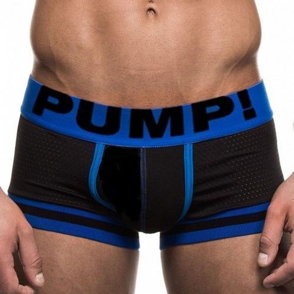 Мужские трусы боксеры в сеточку Pump Touchdown Boxer Black 26076