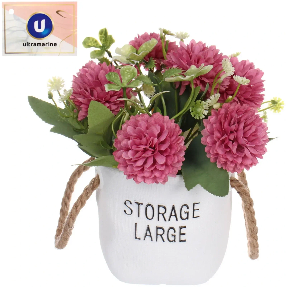 Цветочная композиция «Мечта» 10*20см Хризантемы розовые