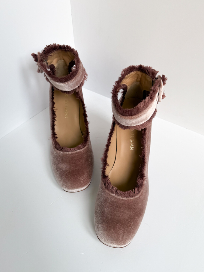 Новые бархатные туфли Stuart Weitzman, 39