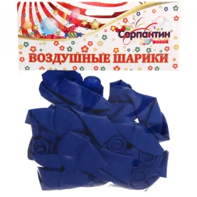 Воздушные шары 25 шт, 10»/25см Морские приключения (синий)