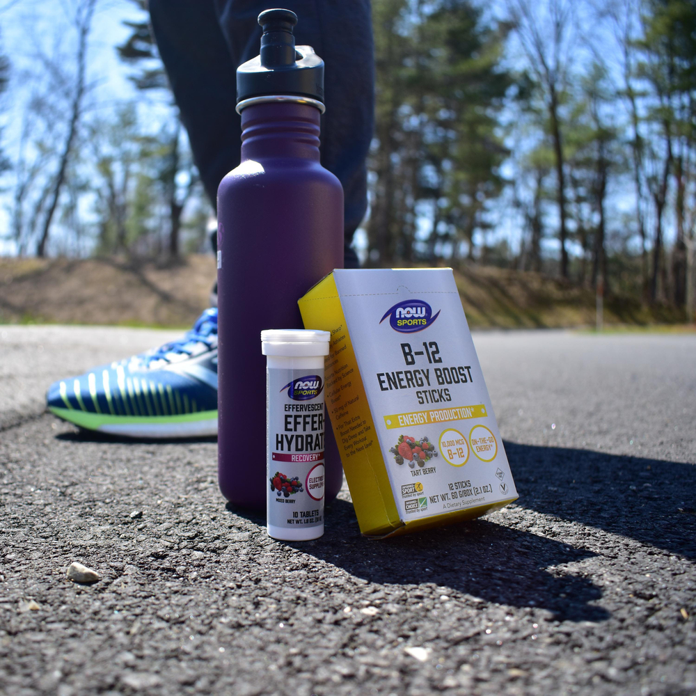 NOW Foods, Sports, Effer-Hydrate, восстановление, ассорти ягод, 10 таблеток, 51 г (1,8 унции)