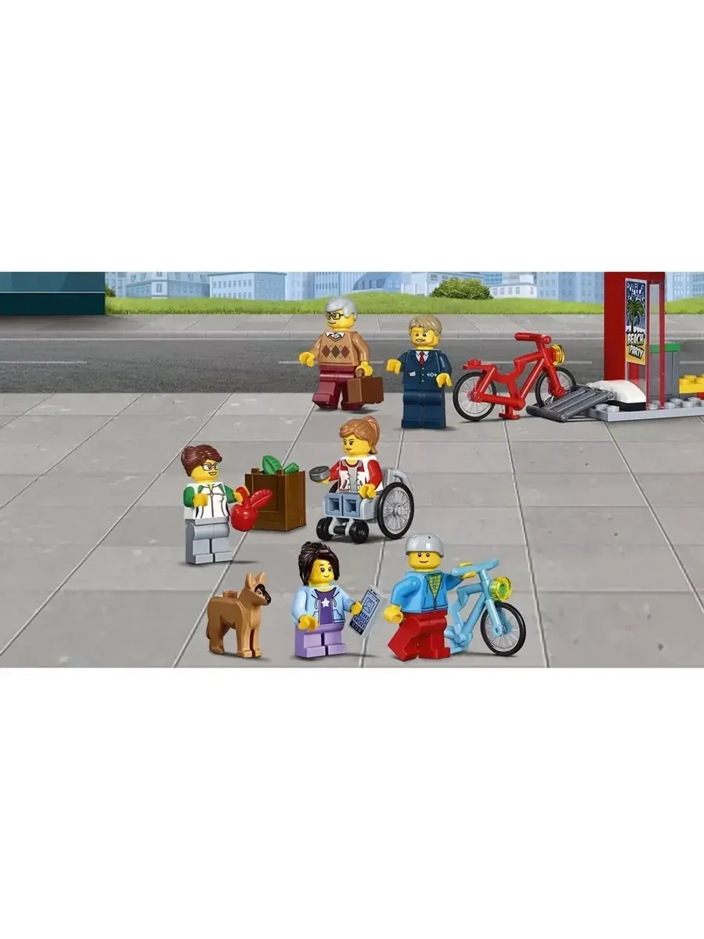 Конструктор Сити Автобусная остановка 377 деталей