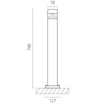 376707 Светильник RAGGIO LED 6W 260LM ЧЕРНЫЙ 4000K IP55