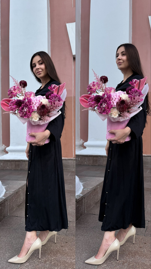 Композиция "Малиновая экзотика"