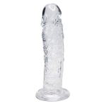 Прозрачный фаллоимитатор на присоске 19,3см Adrien Lastic Alive Empire Jelly Dildo