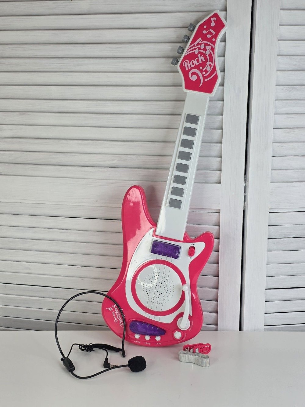 Гитара музыкальная с микрофоном, детская (200692442)