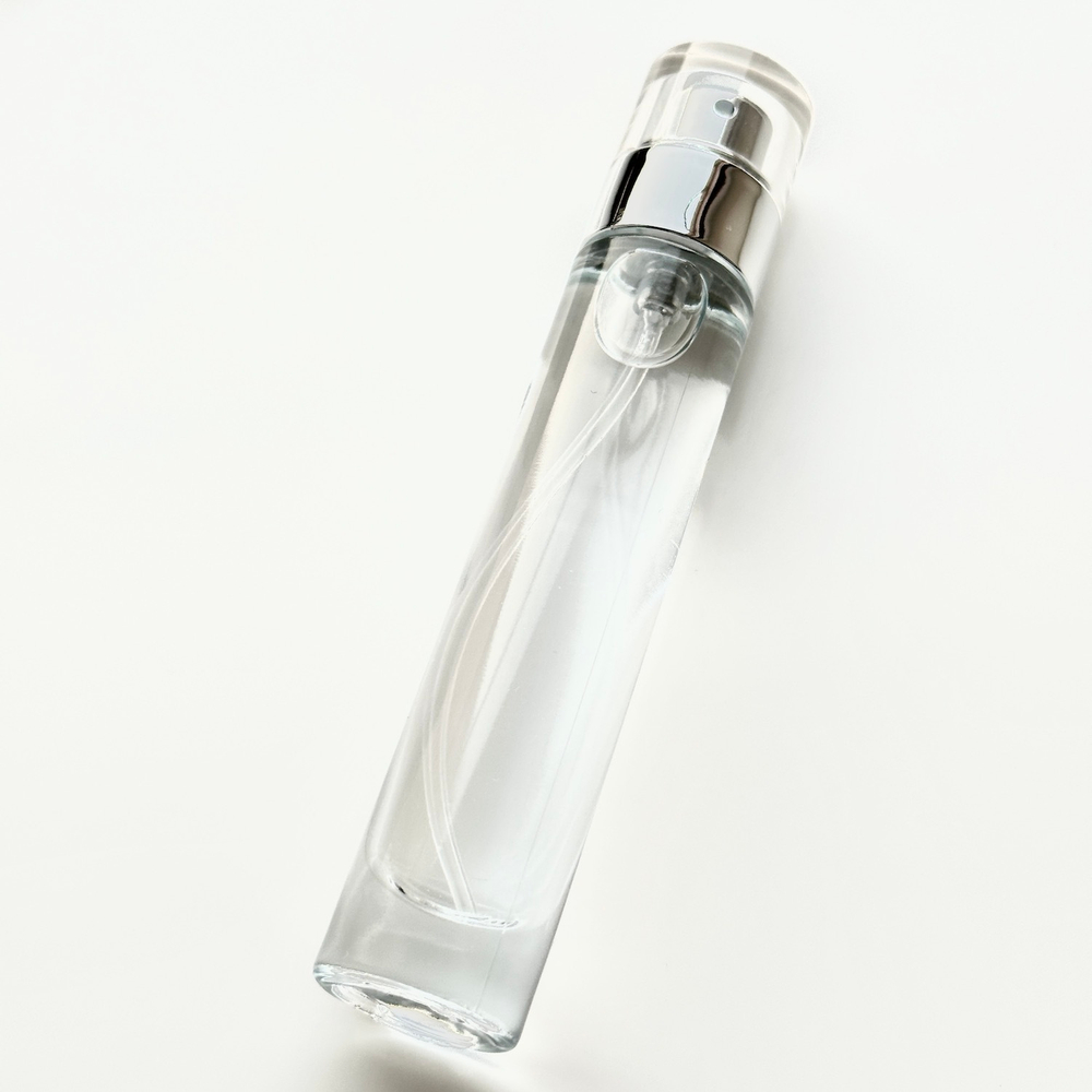 10 КОМПЛЕКТОВ: Флакон PEN 15 ml, колпачок сурлиновый SMALL с пластиковым серебряным кольцом LULU, спрей самозащелкивающийся SILVER