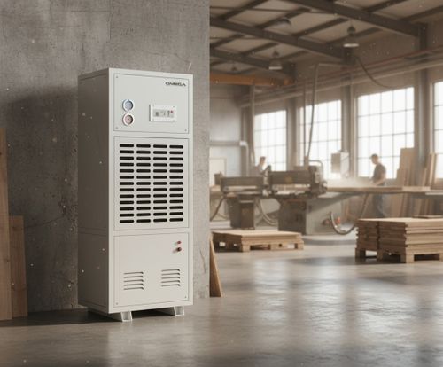 Осушитель воздуха DH 105 S Omega Air Control промышленный - [до 175 л. за сутки / для S≈500 м²]