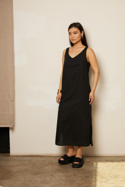 Сарафан льняной прямой