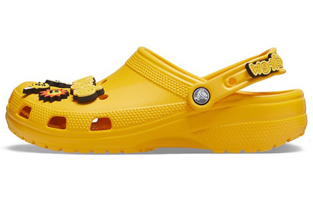 Drew House x Crocs Classic clog all-match non-slip hole shoes for men and women the same yellow