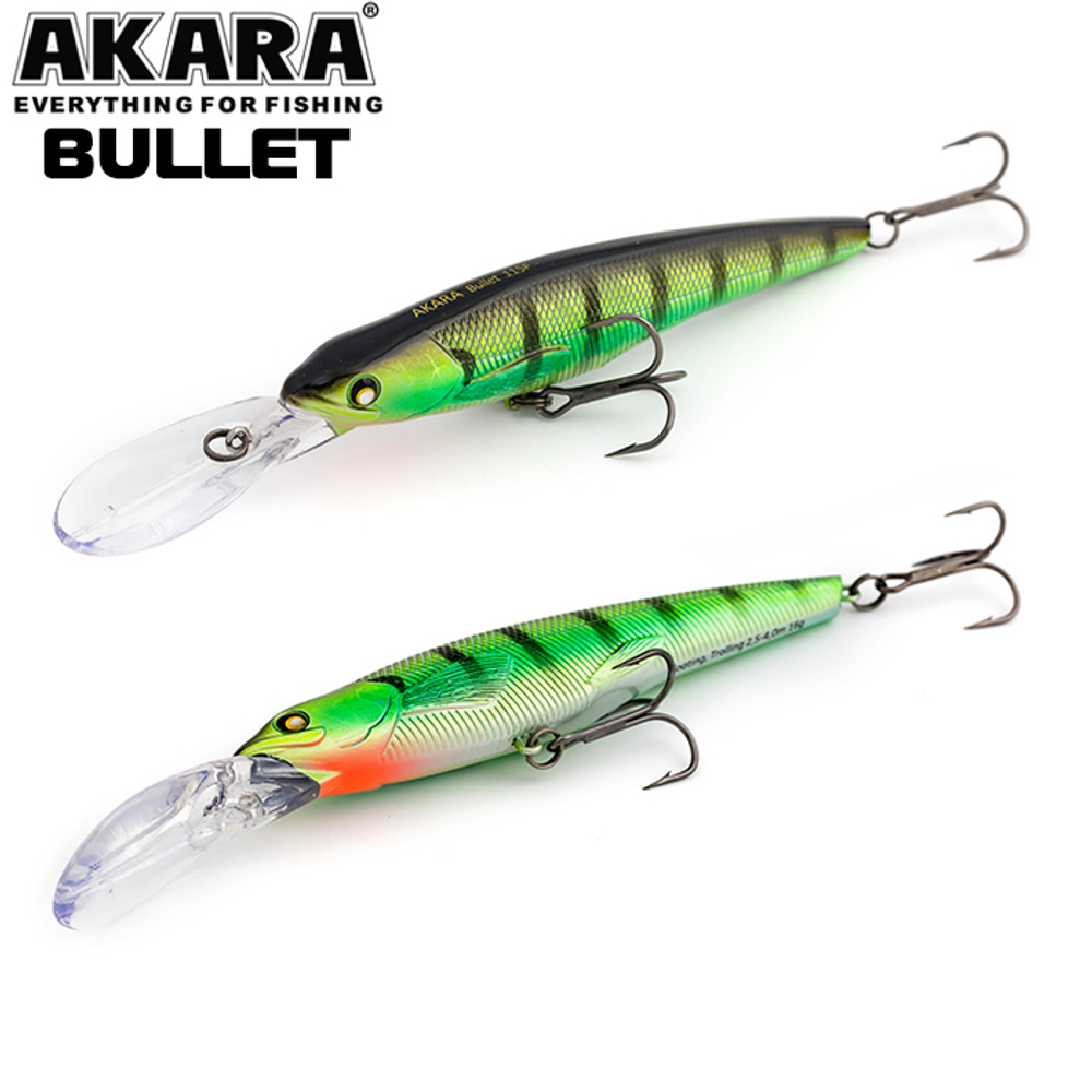 Воблер Akara Bullet 115F 16 гр. (4/7 oz 4,5 in) A132