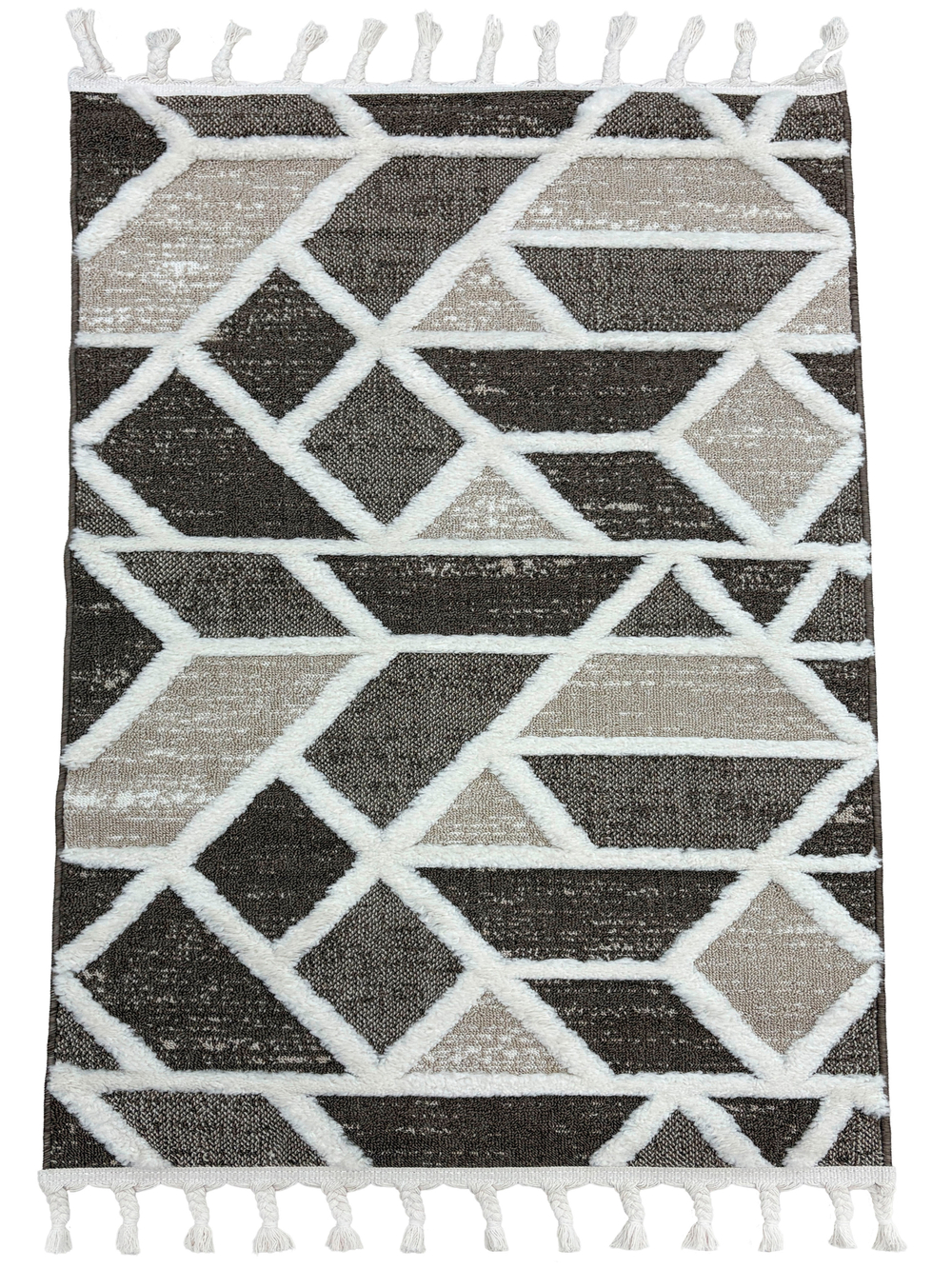 Ковер Vicenza B0221A Cream/Brown Прямоугольник