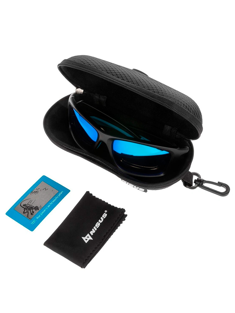 Очки поляризационные Nisus в жест.чехле (коричневый) (N-OP-LZ0007-C)