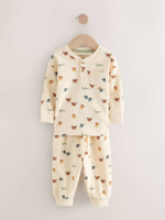 Пижама для мальчика Next AJ0-541, 3 шт., Голубой, Зеленый, Песочный