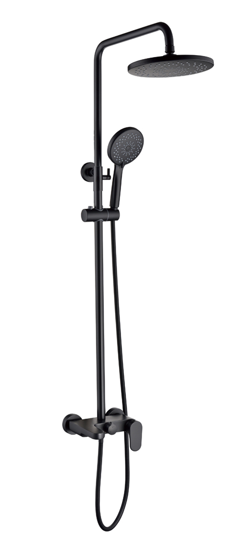 Boheme Стойка для душа со смесителем SPECTRE черный матовый