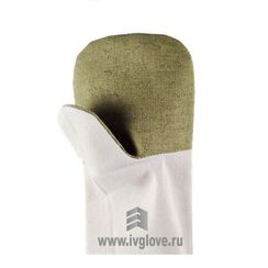 Рукавицы ХБ/ОП Саржа сур./брез.420/двунитка