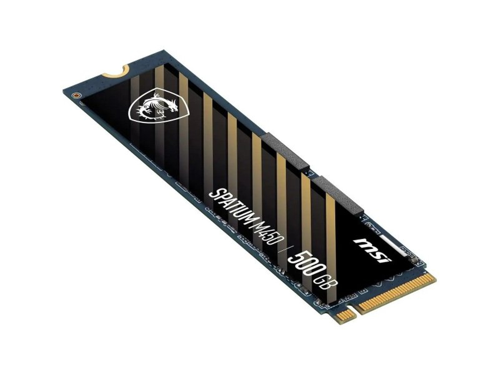 SSD накопитель MSI Spatium M450 500ГБ, M.2 2280, PCIe 4.0 x4, NVMe [S78-440K240-P83]