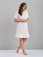 Ночная сорочка Ср-184/ажурэкрю-полоса