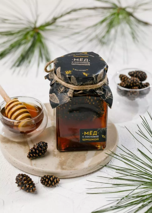 Мед с сосновой шишкой / Cedar Immuno / 250 г / Сибирский кедр
