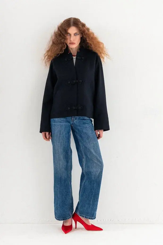 Жакет из шерсти Черный